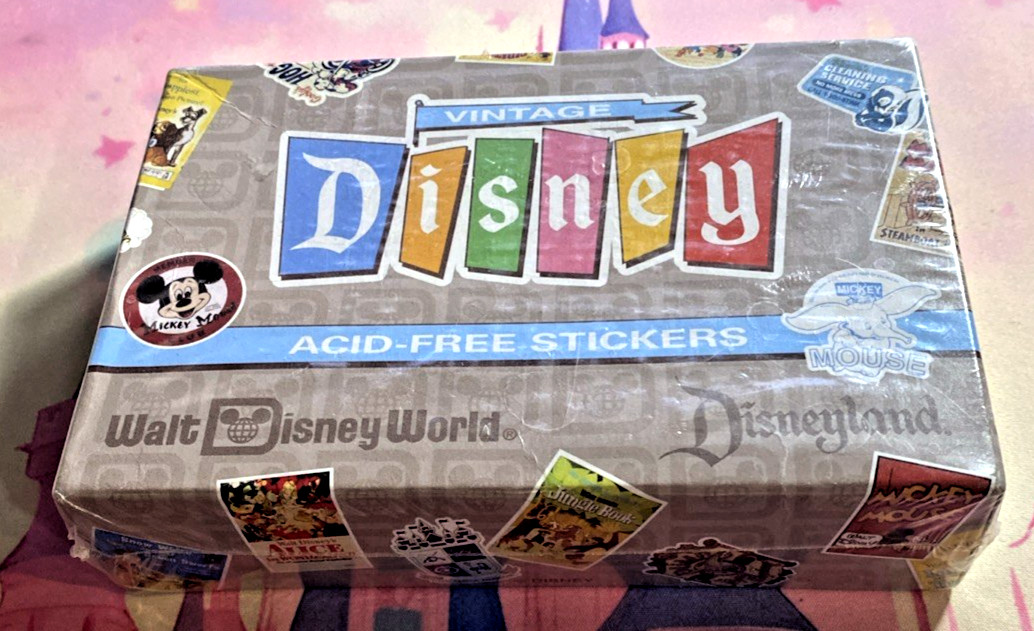 VINTAGE DISNEY ACID-FREE CLASSIC PARK LOGOS & CHARACTER ARTWORK SEALED BOX SET VINTAGE DISNEY ACID-FREE CLASSIC PARK LOGOS & CHARACTER ARTWORK SEALED BOX SET
