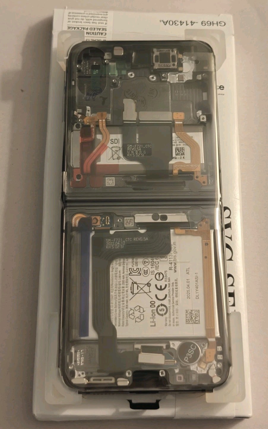 New Genuine Samsung Z Flip 4 OEM Inner OLED Display Service Pack - Gray New Genuine Samsung Z Flip 4 OEM Inner OLED Display Service Pack - Gray