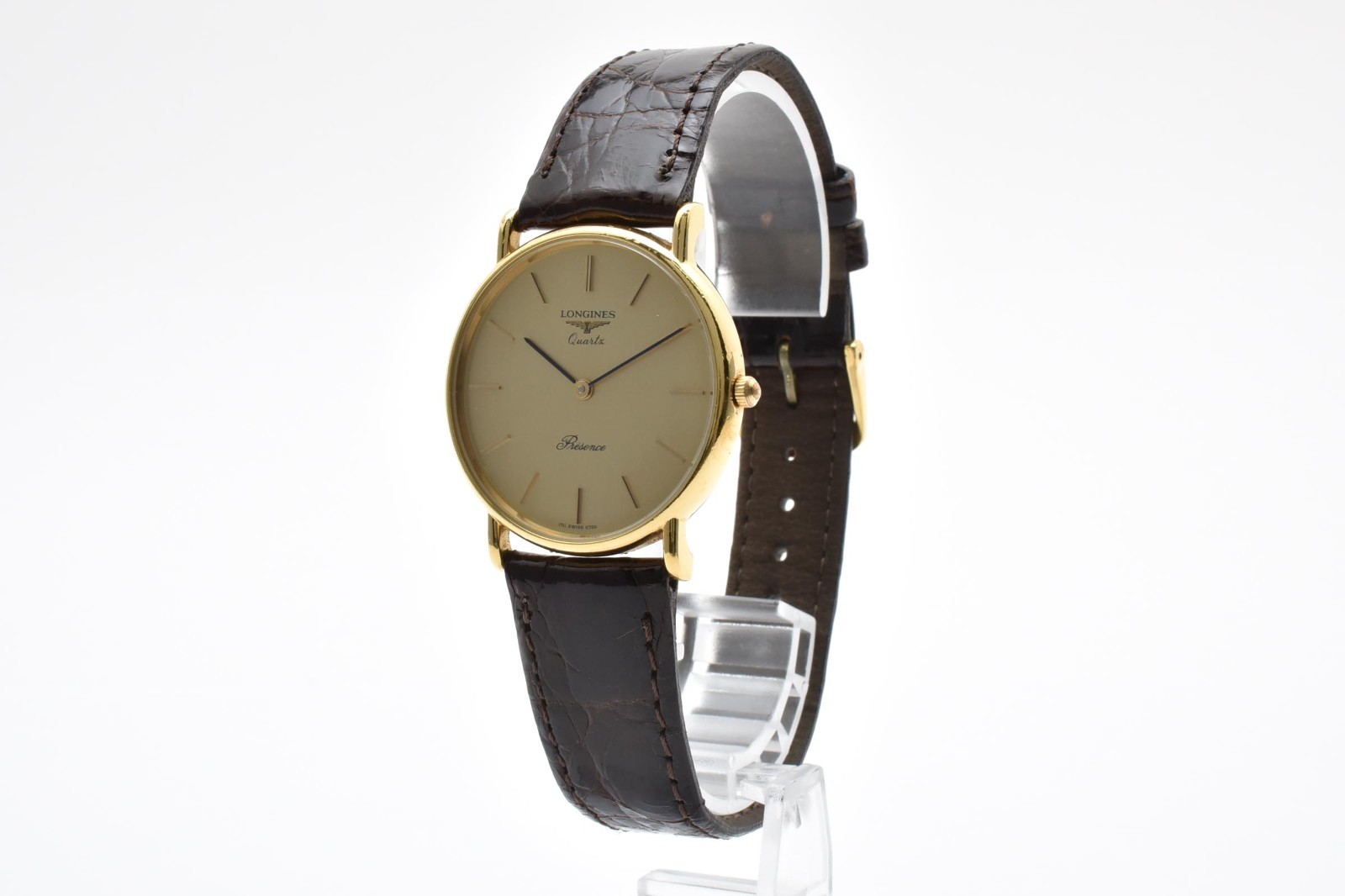 [Near MINT] Vintage Longines 150 6799 32mm Gold Dial Quartz Men's Watch JAPAN