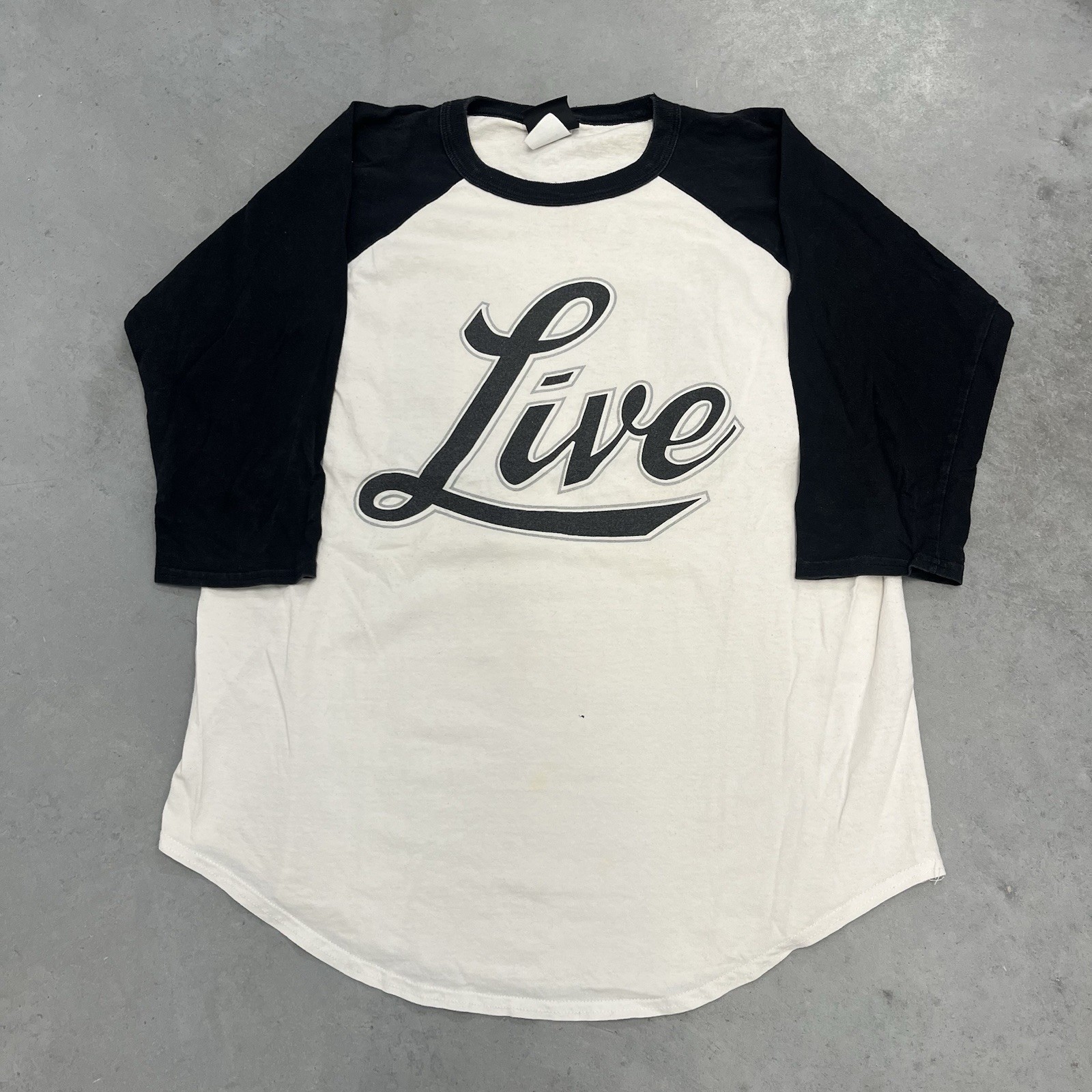 Vintage 1999 Live Band Shirt The Distance to Here Tour Raglan Tee Giant Tag L