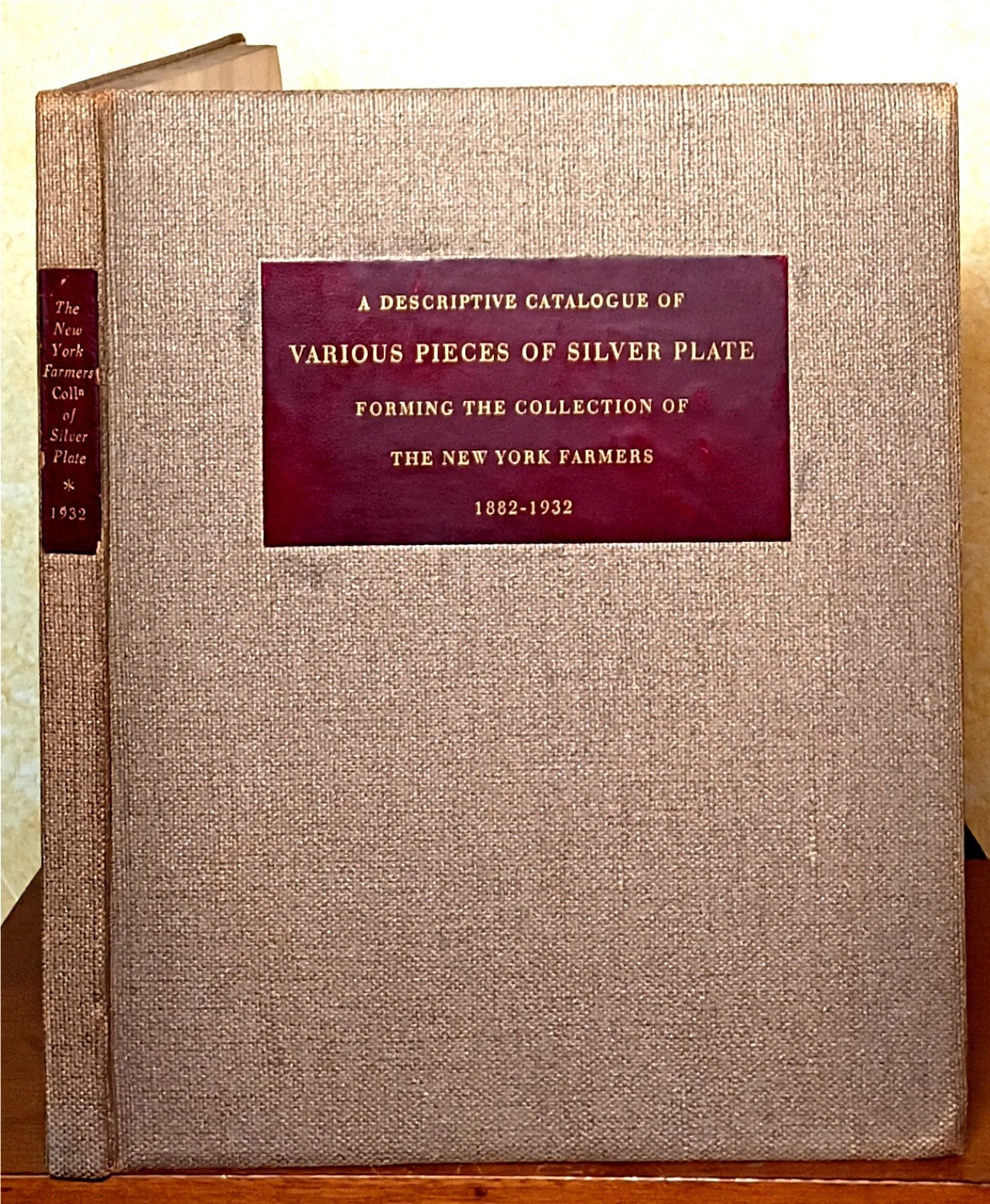 Descriptive Catalogue Various Pieces of Silver Plate Collection of the NY Farmer