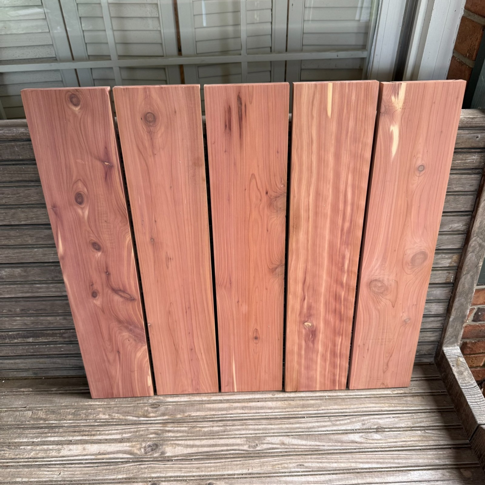 5 Eastern Red Cedar boards-size 3/4\