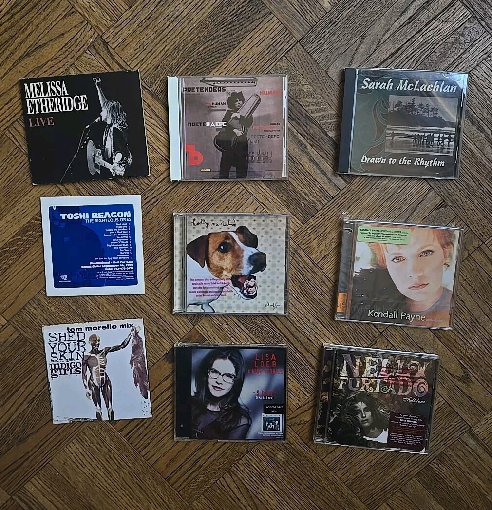 Female Artist CD Lot Melissa Etheridge Live Promo, Lisa Loeb, McLachlan & Indigo