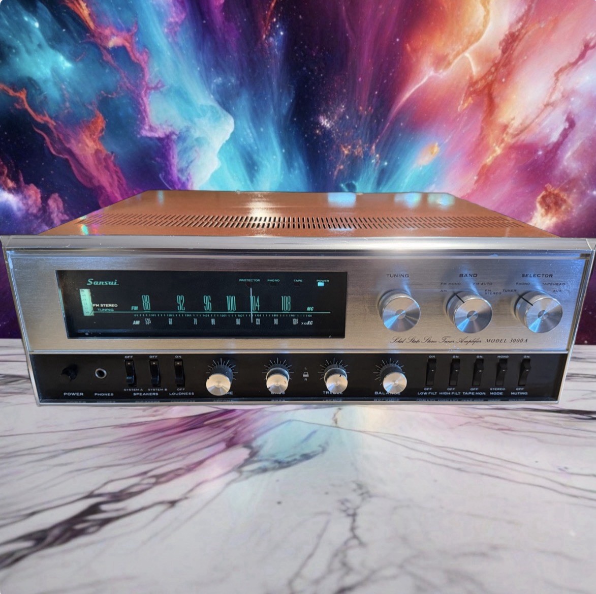 Serviced Sansui 3000A Solid State AM/FM Stereo Receiver Vintage Audiophile Rare