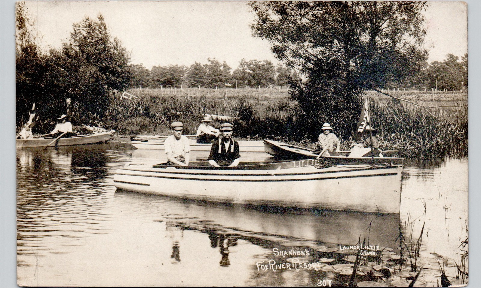 SHANNON'S FOX RIVER RESORT cary, il. postcard illinois real photo rppc mchenry SHANNON'S FOX RIVER RESORT cary, il. postcard illinois real photo rppc mchenry