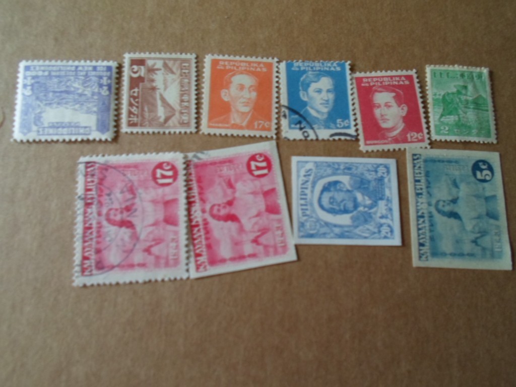 Collection lot 10 different stamps - Japan occupation of Philippines WWII