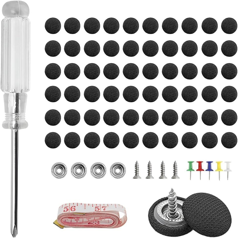 60PCS Car Roof Headliner Repair Kit, Automotive Snap Rivets Retainer Button with 60PCS Car Roof Headliner Repair Kit, Automotive Snap Rivets Retainer Button with