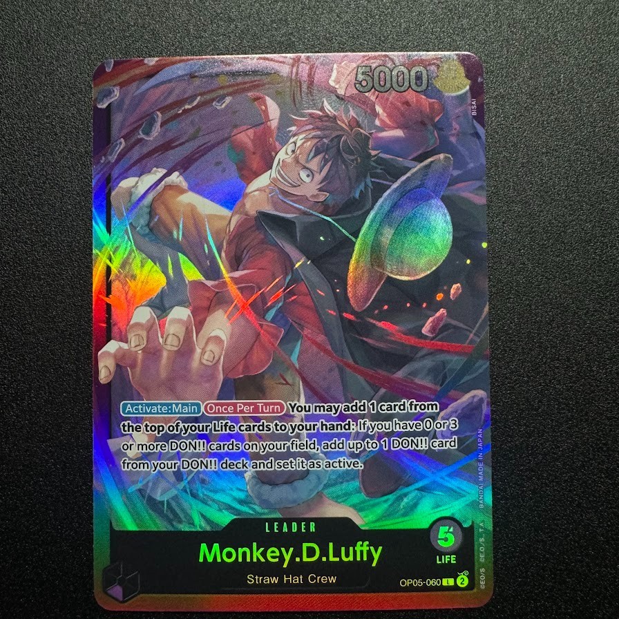 Monkey.D.Luffy OP05-060 - One Piece TCG English Card Game Near Mint Holo Leader Monkey.D.Luffy OP05-060 - One Piece TCG English Card Game Near Mint Holo Leader