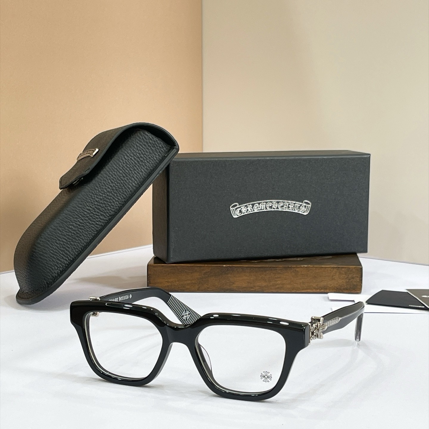 Chrome Hearts VAGILLIONAIRE II Square Eyeglasses Acetate Frame 54-19-152