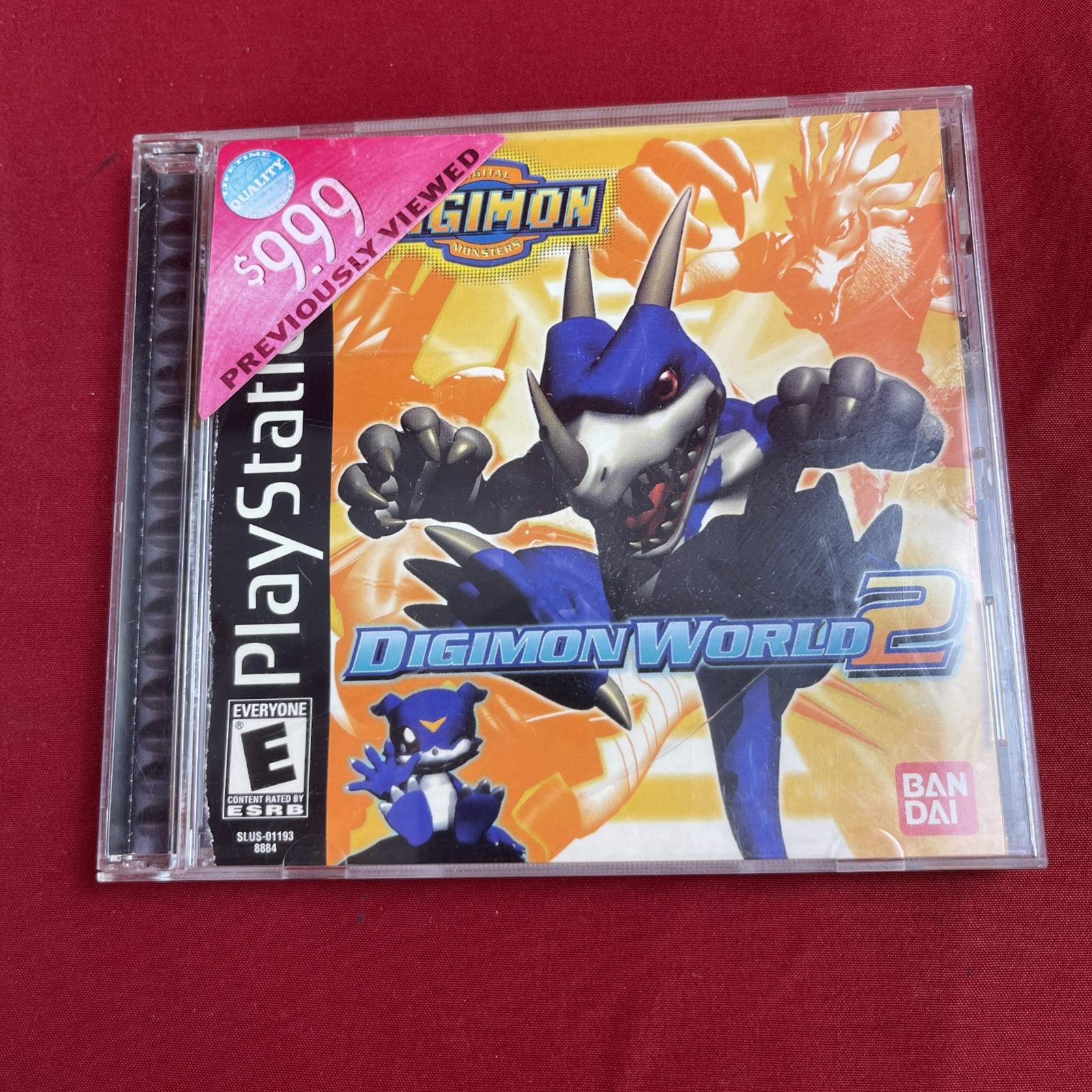 Digimon World 2 (PS1, PlayStation 1, 2000) Black Label Digimon World 2 (PS1, PlayStation 1, 2000) Black Label