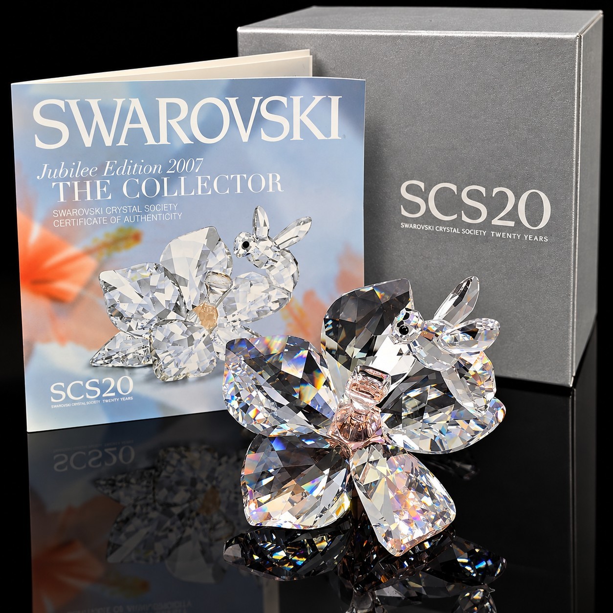 Rare Swarovski Crystal Jubilee Edition 2007 The Collector MIB #871895 Retired Rare Swarovski Crystal Jubilee Edition 2007 The Collector MIB #871895 Retired