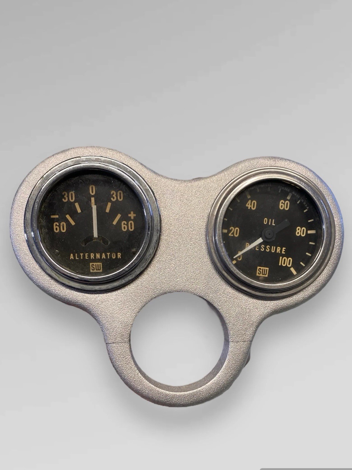 2pc Gauge Panel Fits 2” Steering Column Hot Rod Gasser 1932 Ford