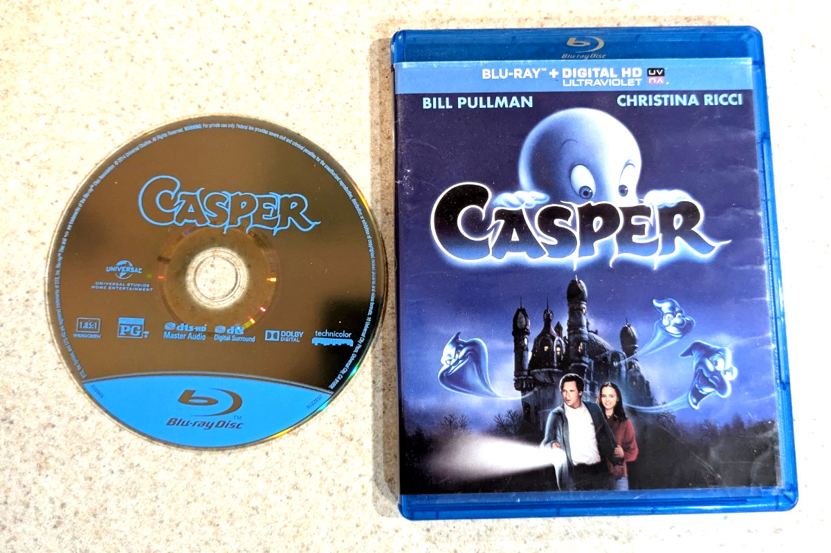 Casper 1995 Blu-ray Bill Pullman Christina Ricci Family Comedy Ghosts  Tested