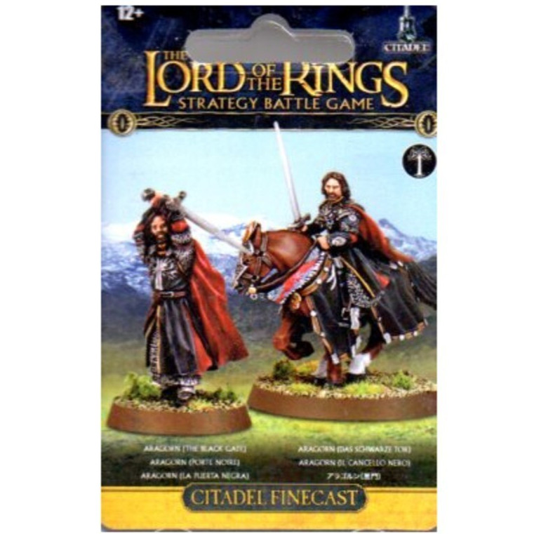 Aragorn (The Black Gate) - GW LotR Gondor - NIB resin - Lord of the Rings Aragorn (The Black Gate) - GW LotR Gondor - NIB resin - Lord of the Rings