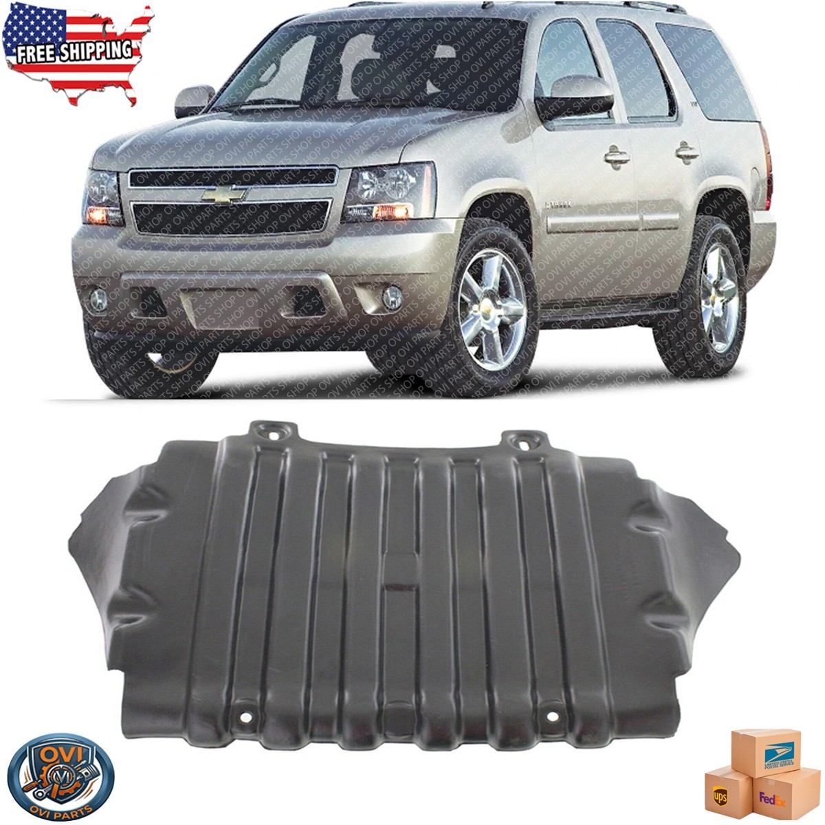 For 2007-2013 Chevrolet Silverado New Front Lower Engine Splash Shield GM1228139