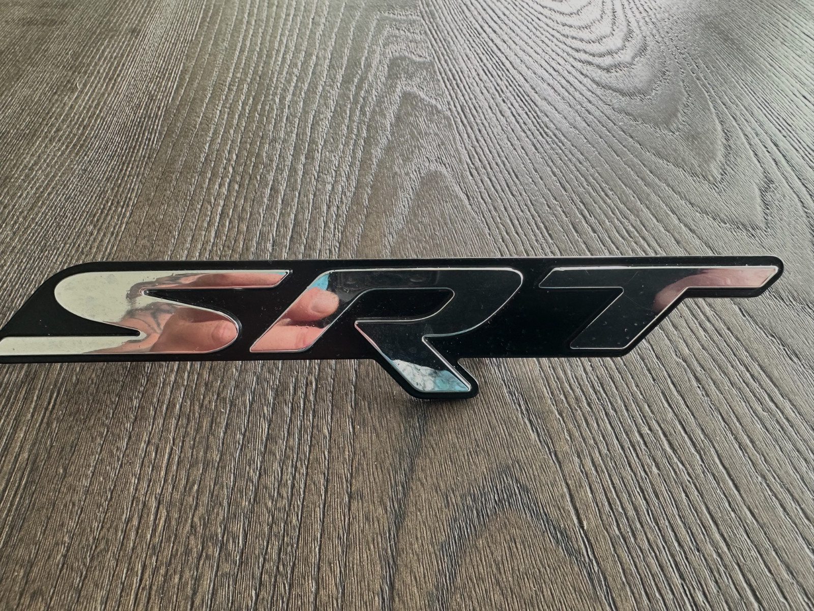 Genuine Mopar  SRT Nameplate 68239550AD  (From Challenger Hellcat front grille)