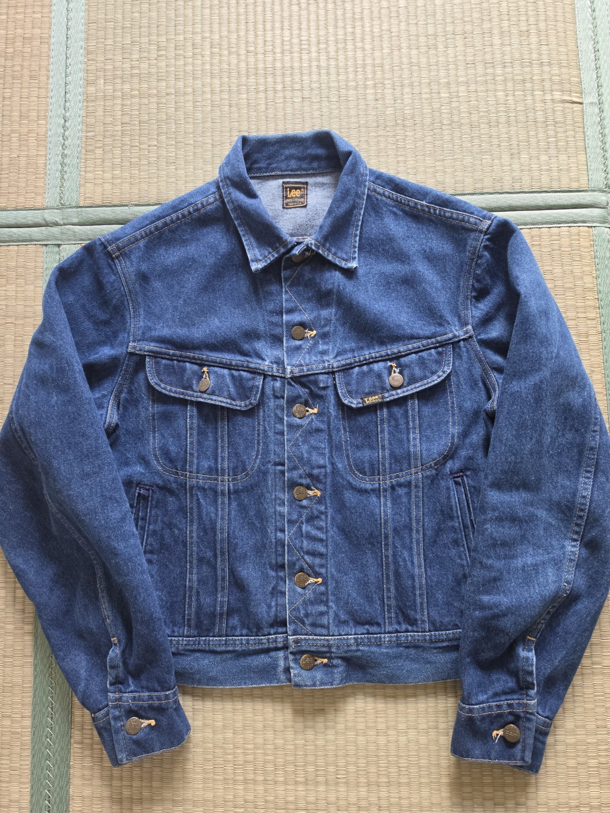 Vintage 70s80s Lee Riders Denim Jacket USA Made Dark Wash Mens Med  PATD-153438