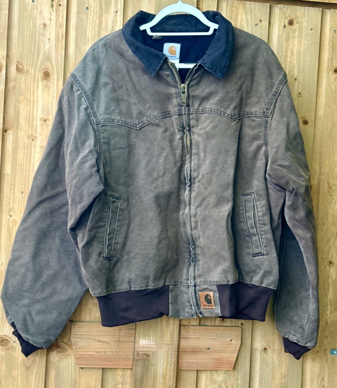 VTG Carhartt J14 CHT Santa Fe Jacket Faded Distressed Style Light Brown XL VTG Carhartt J14 CHT Santa Fe Jacket Faded Distressed Style Light Brown XL