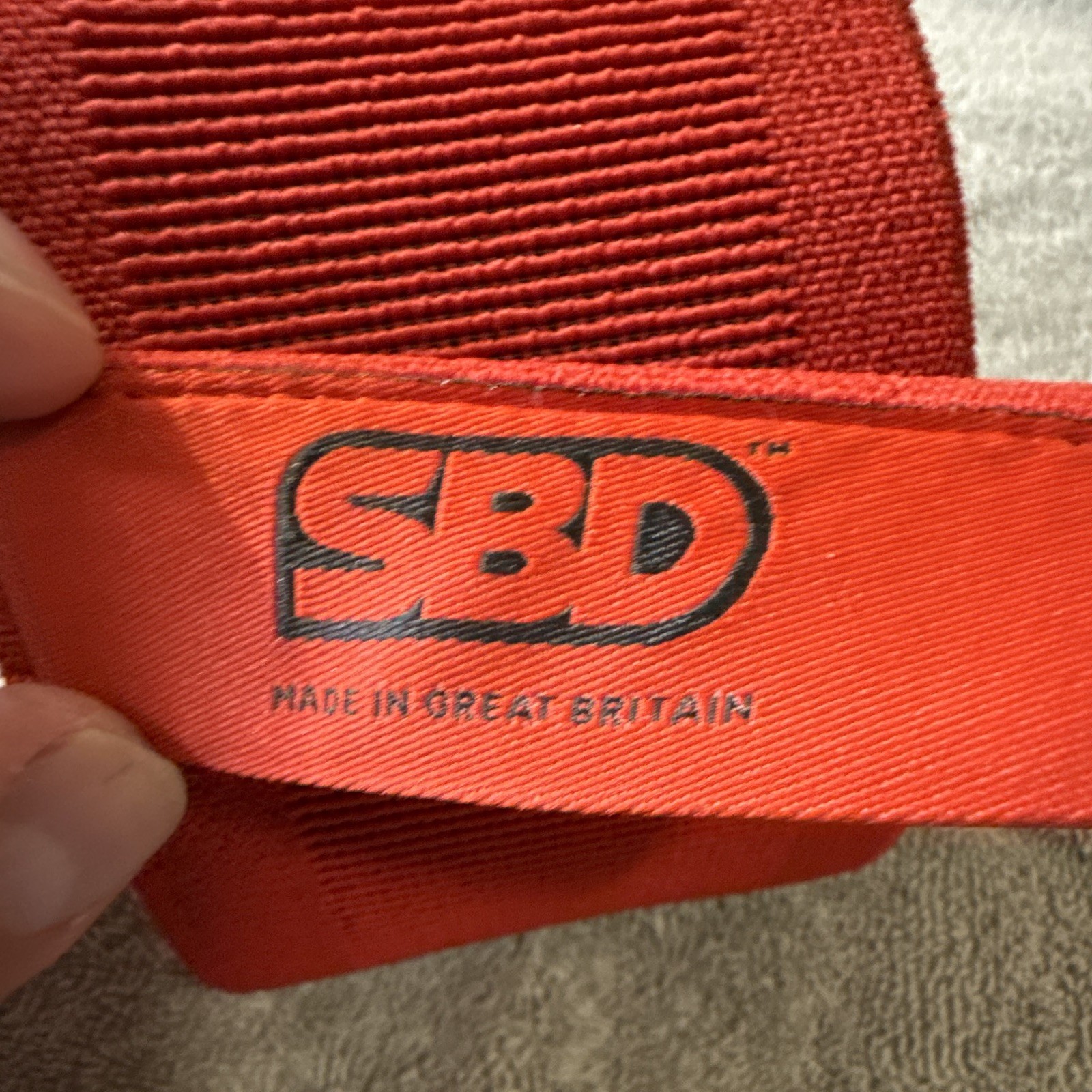 SBD Adjustable Red knee Wraps Pair for Weight Lifting