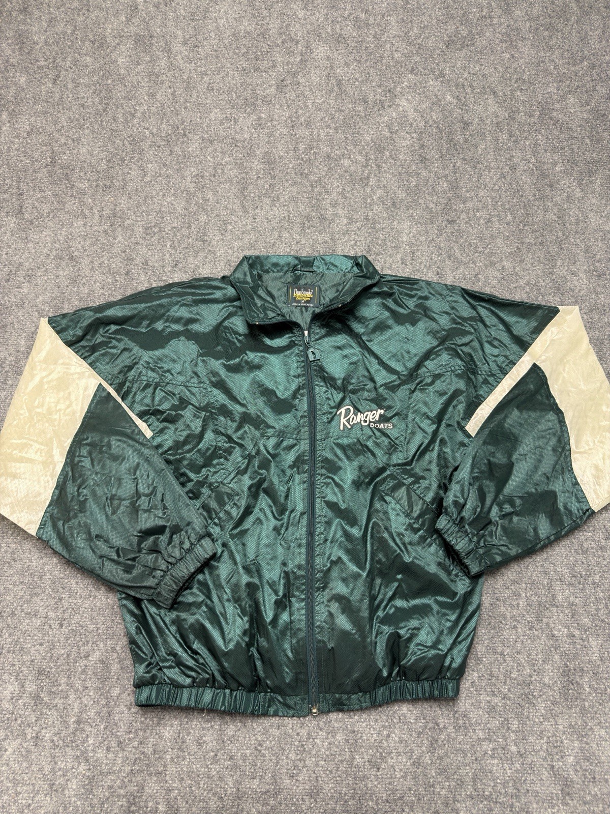 Vintage 80s 90s Ranger Boats Jacket Windbreaker Green White Bass Fishing Men Med Vintage 80s 90s Ranger Boats Jacket Windbreaker Green White Bass Fishing Men Med