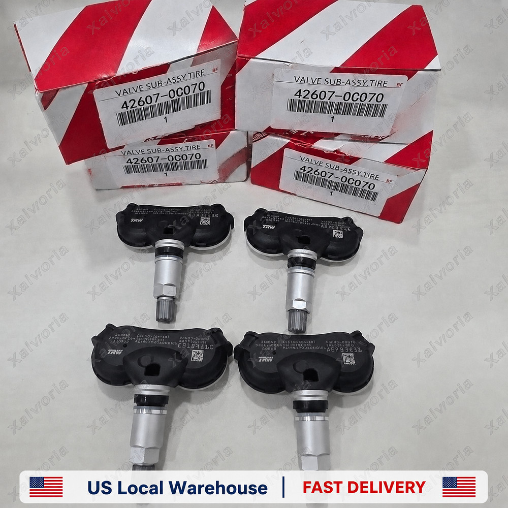 4PCS 315MHz TPMS 42607-0C070 Tire Pressure Sensor For SiennaTundra Sequoia
