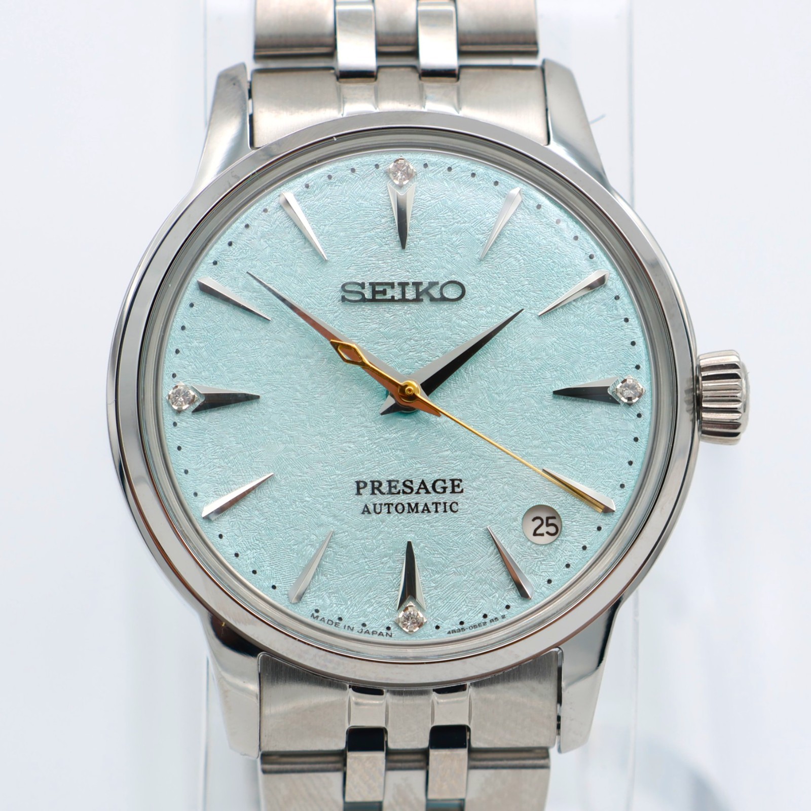 Seiko Presage Cocktail Time SRPL63J1 Frozen Mojito 34mm Automatic Diamond Dial