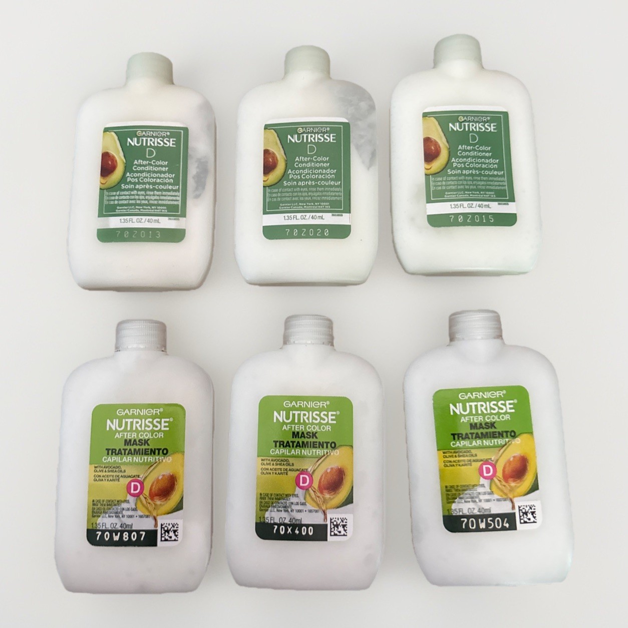 6 Garnier NUTRISSE After Color Conditioner & Mask Treatment 1.35 oz Avocado Oil 6 Garnier NUTRISSE After Color Conditioner & Mask Treatment 1.35 oz Avocado Oil