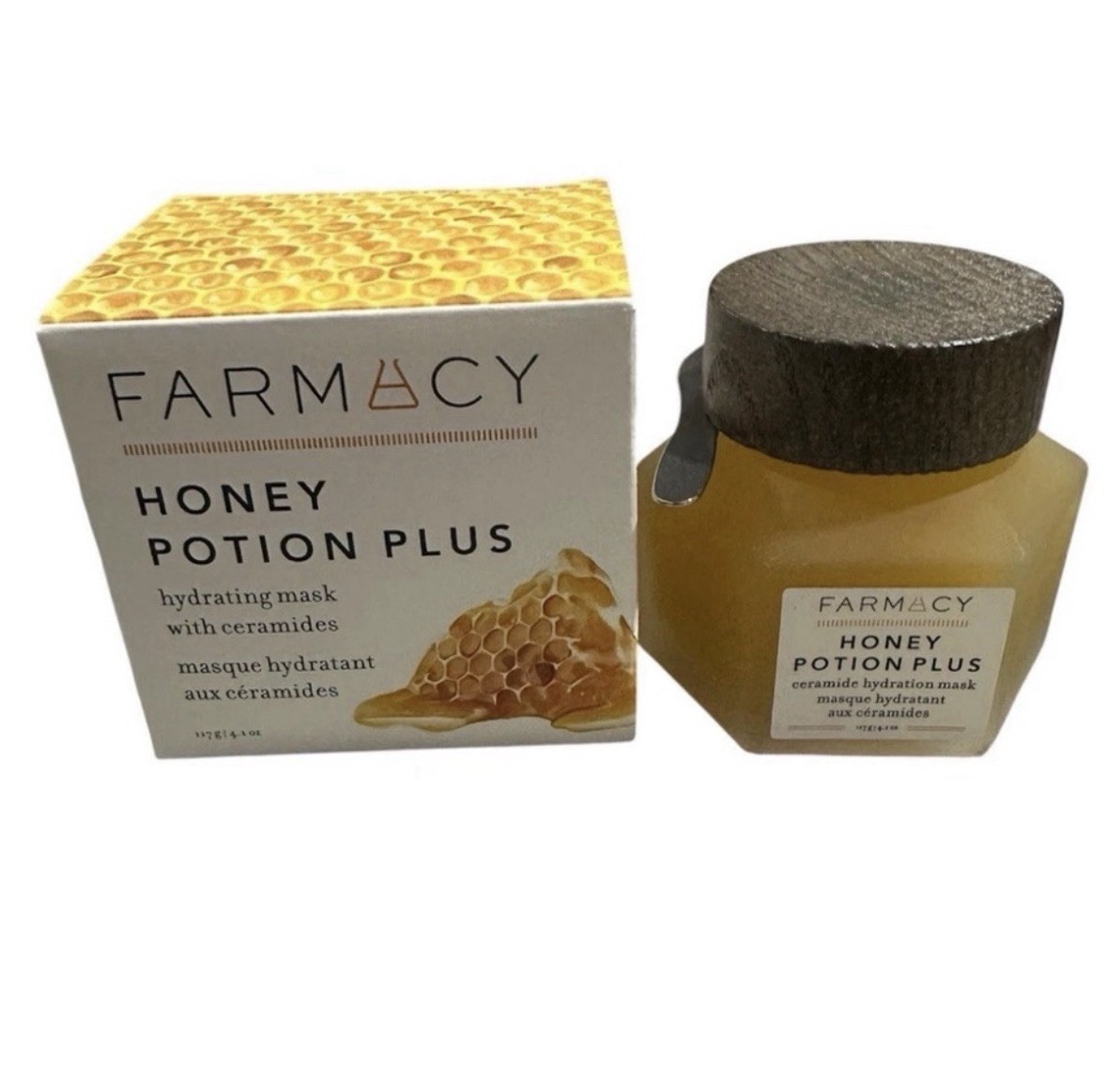 $65 Farmacy Honey Potion Plus Mask 4.1oz Ceramide Hydration NEW Spatula Magnetic