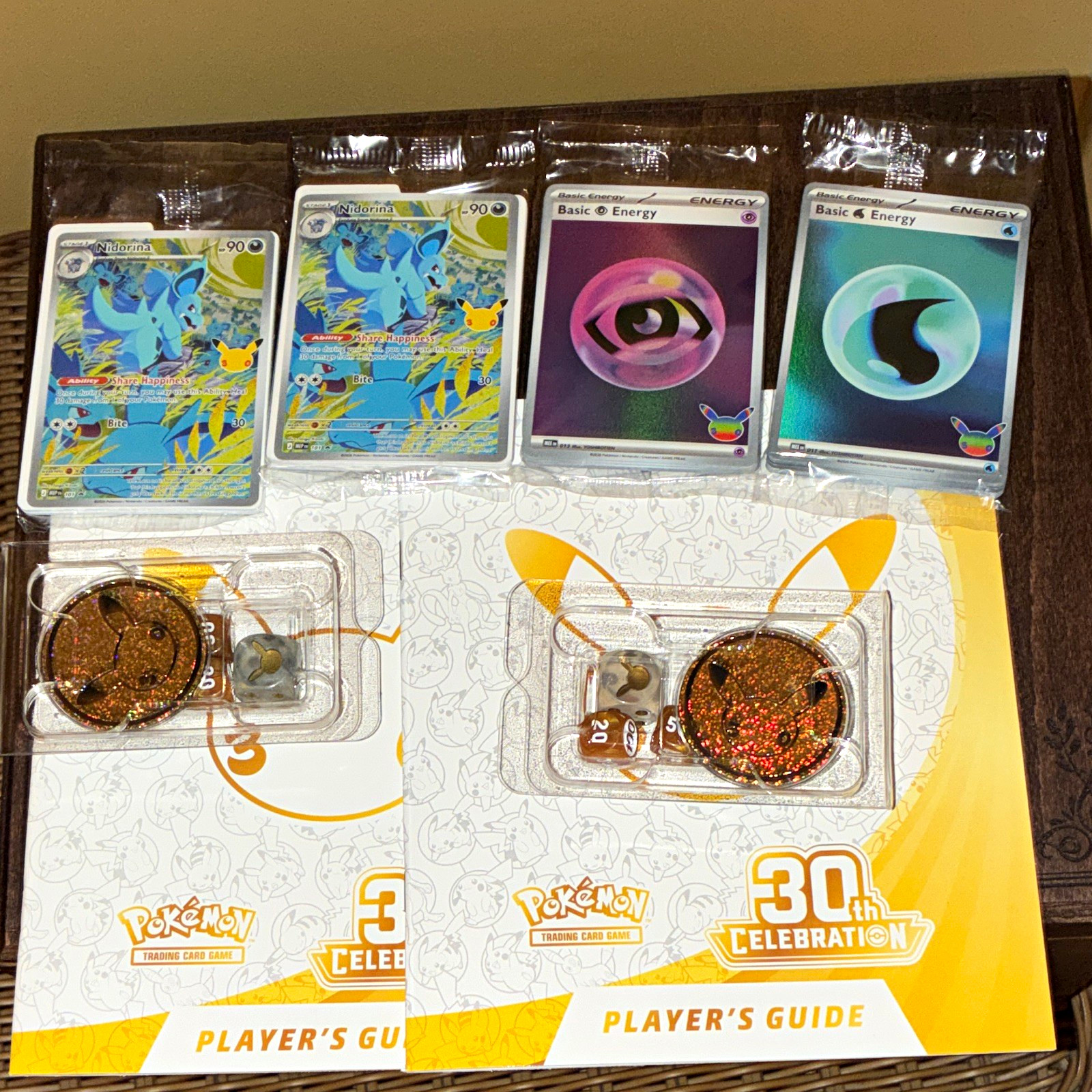 Pokémon TCG 30th Celebration Promo Lot: 2x Nidorina + 2x Energy SEALED TcgGuide Pokémon TCG 30th Celebration Promo Lot: 2x Nidorina + 2x Energy SEALED TcgGuide