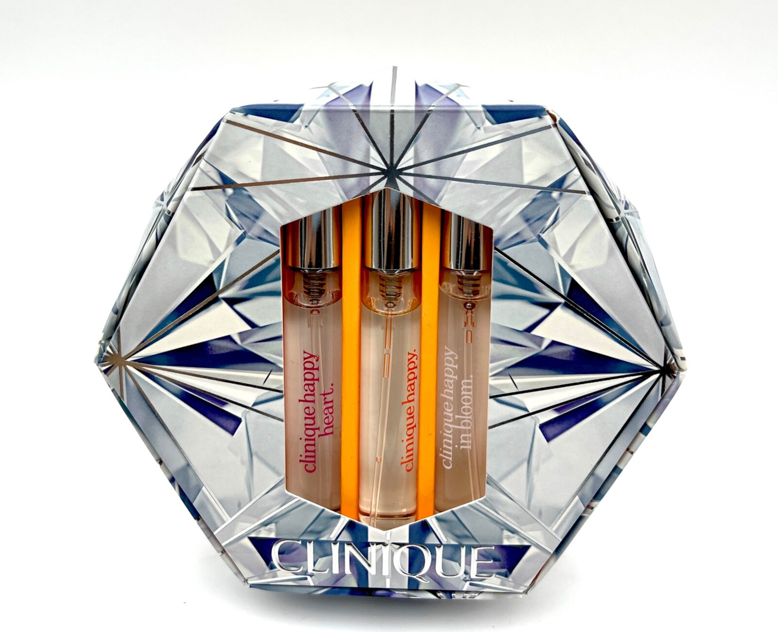 Clinique 3Pcs Happy Treats Fragrance Spray Set~ Happy ~ Happy Heart~ Happy Bloom