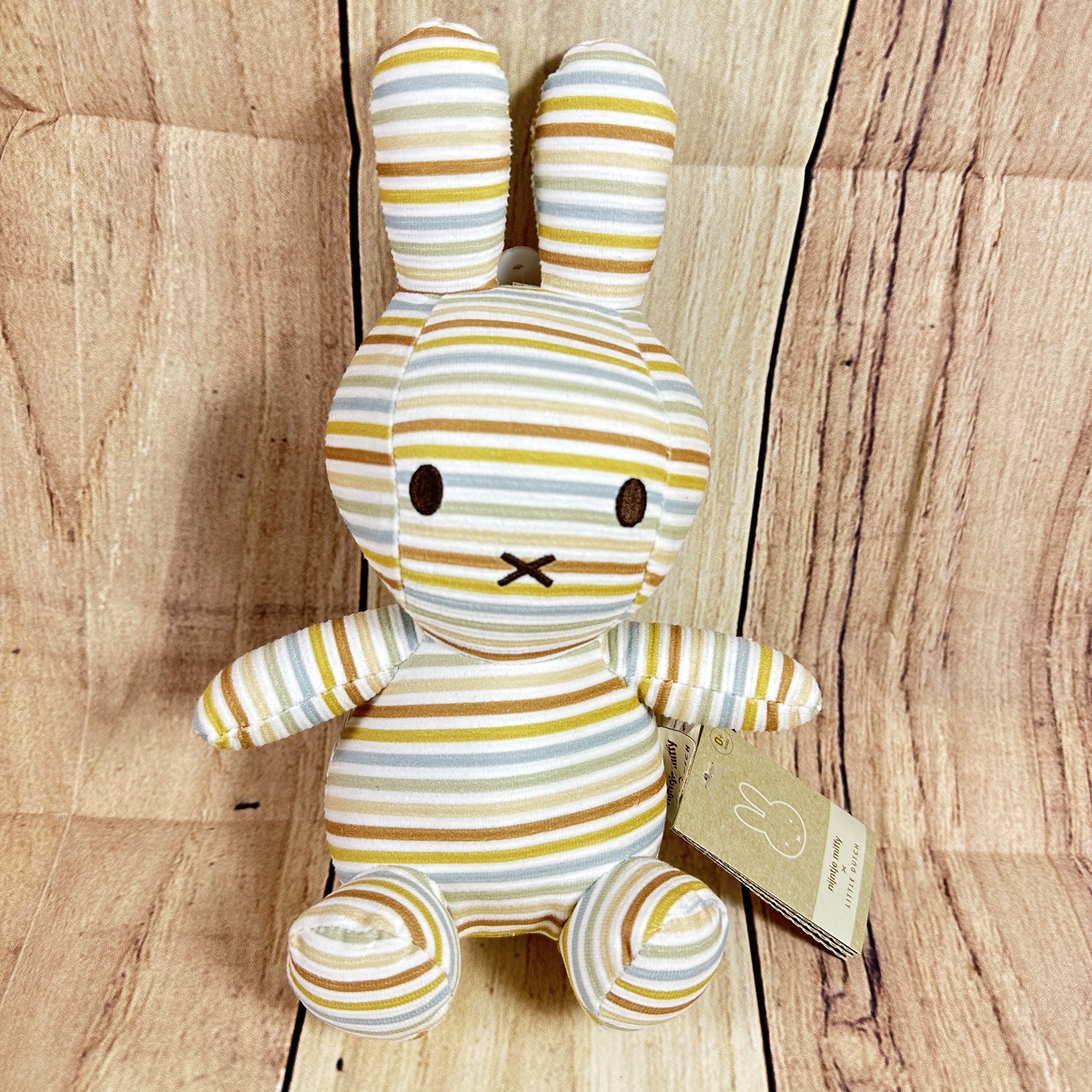 Nijntje Miffy Little Dutch Bunny Plush 25cm Vintage Sunny Stripes All Over-NWT Nijntje Miffy Little Dutch Bunny Plush 25cm Vintage Sunny Stripes All Over-NWT
