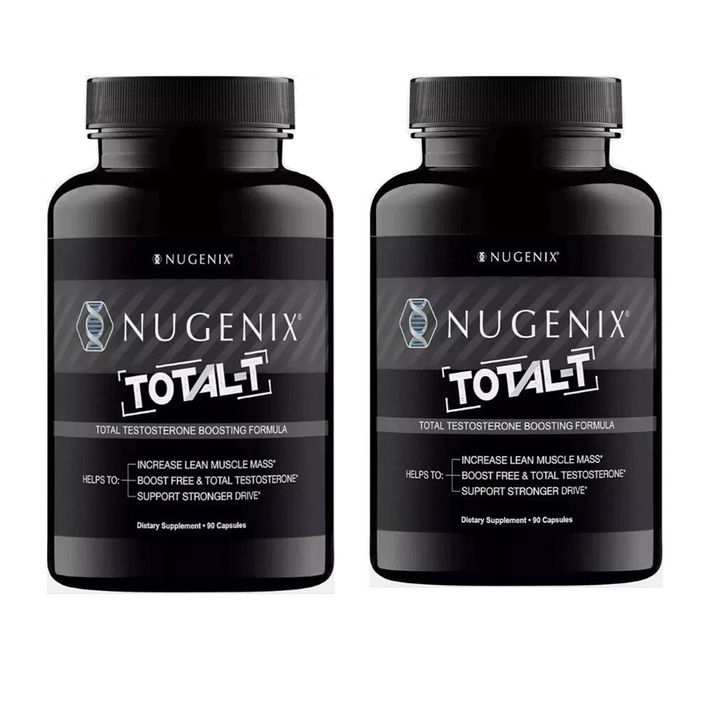 2 Packs NUGENIX TOTAL-T Men's Testosterone Booster , Energy &Stamina 90 Capsules