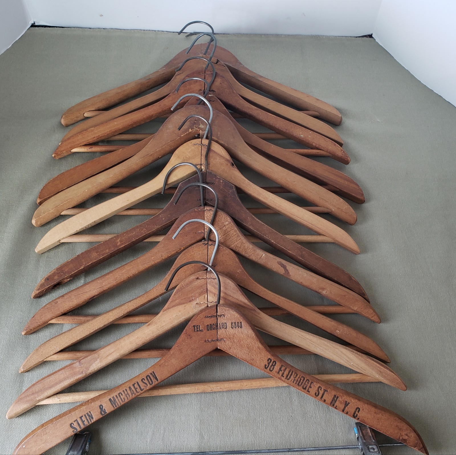 Vintage Wooden Hangers Lot of 11 Vintage Wooden Hangers Lot of 11
