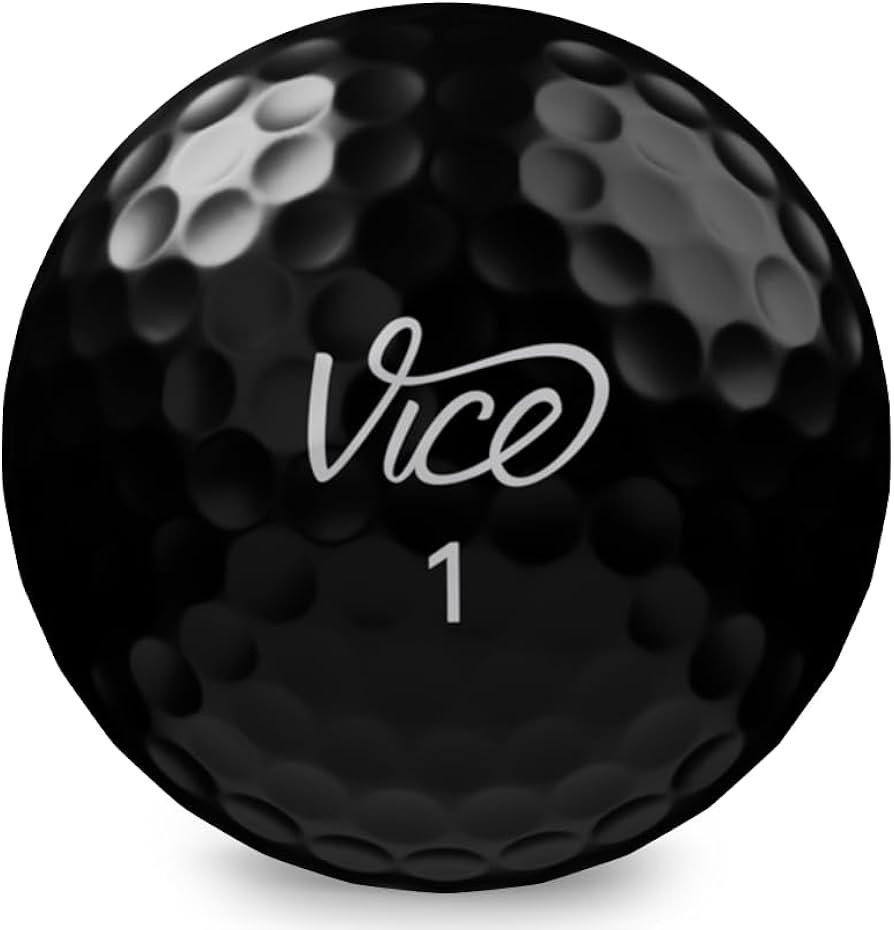 Vice Pro Plus Black Used Golf Balls Mint 12 Pack