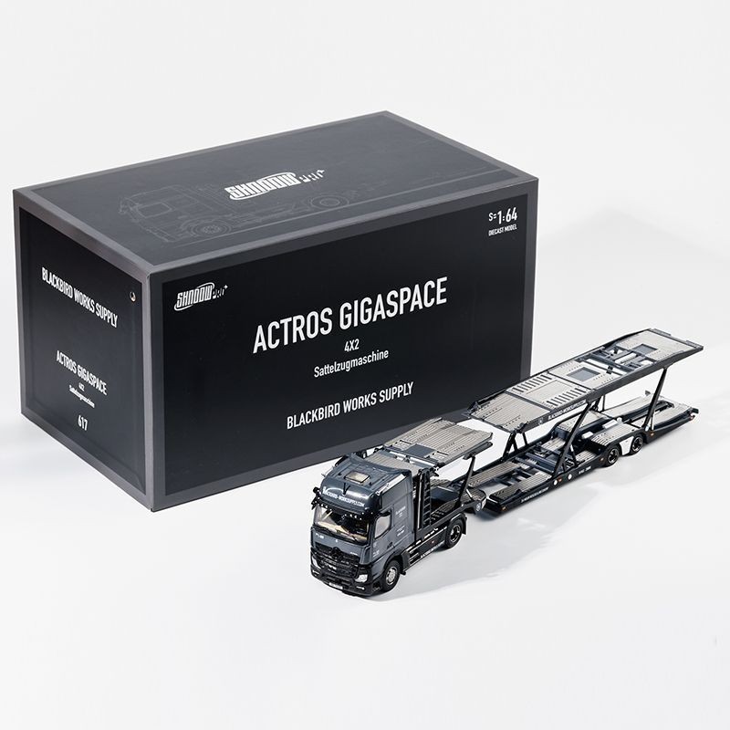 GCD SHADOW PRO 1/64 Mercedes Actros Hauler Double Deck Semi Trailer STOCK 617