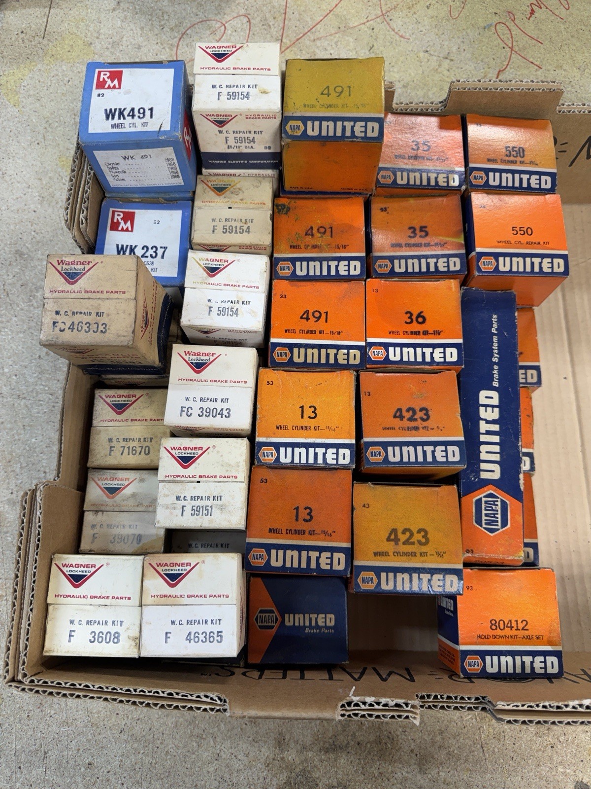 Lot Of Vintage Wheel Cylinder Kits NOS - NAPA, Wagner, RM, Lee