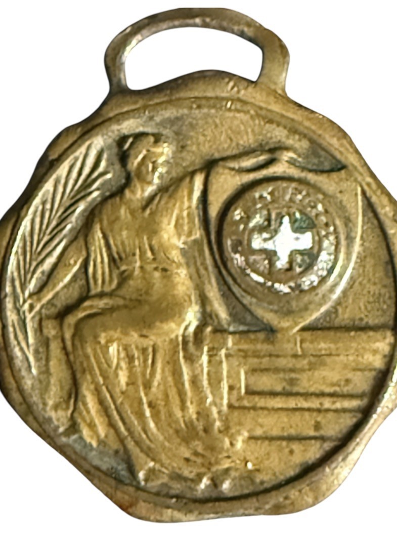 VINTAGE P. P. O. Co. White Cross Safety Award ANTIQUE One Year Without Injury