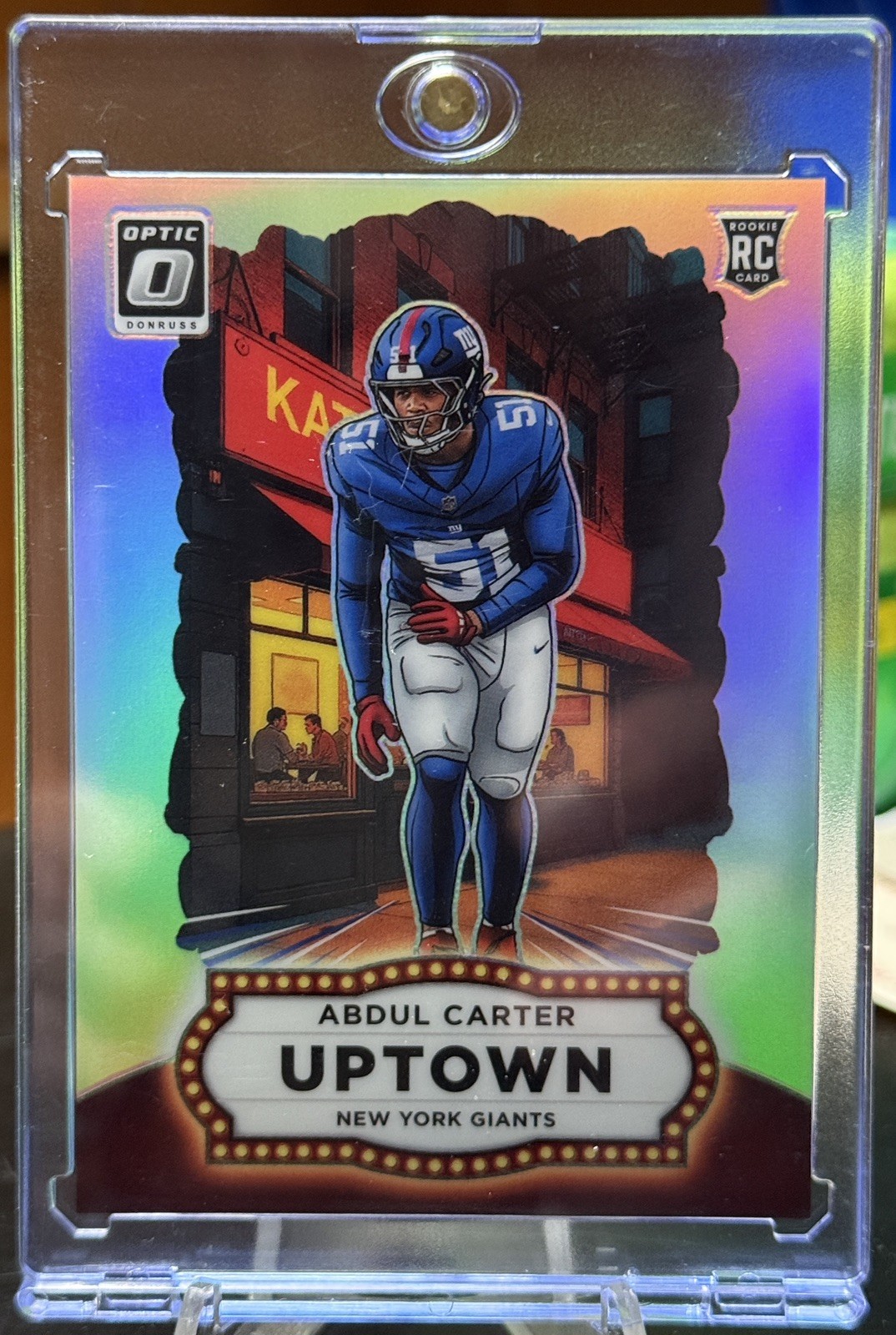 Panini 2025 Donruss Optic Football Uptown RC #1 Abdul Carter New York Giants. Panini 2025 Donruss Optic Football Uptown RC #1 Abdul Carter New York Giants.