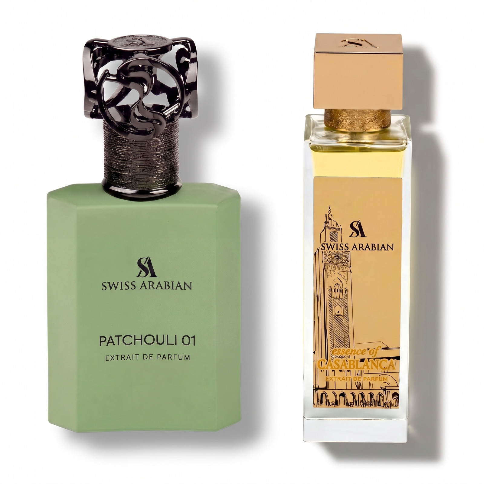 SWISS ARABIAN ESSENCE OF CASABLANCA 100ML & PATCHOULI 01 50ML BUNDLE BRAND NEW