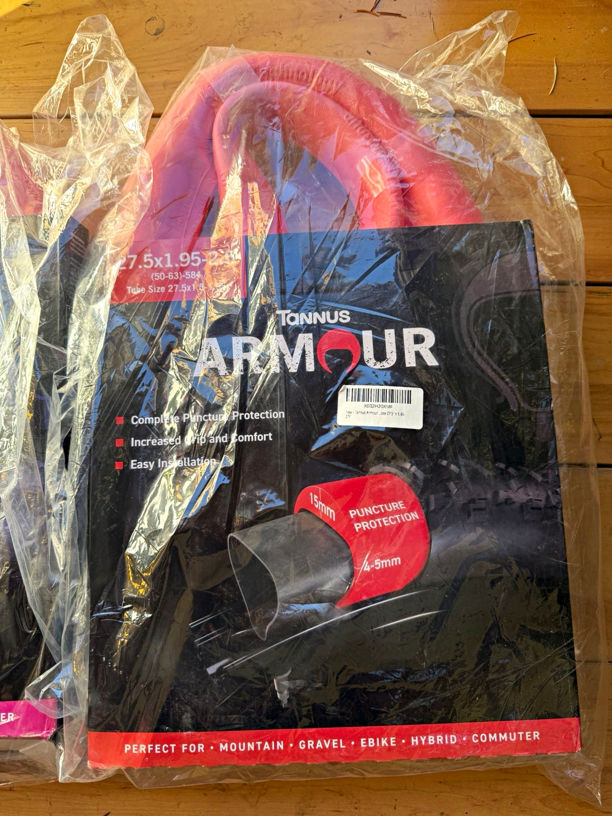 Tannus Armour Tire Liner 27.5 x 1.95-2.5 Red MTB/Gravel/E-Bike Tannus Armour Tire Liner 27.5 x 1.95-2.5 Red MTB/Gravel/E-Bike
