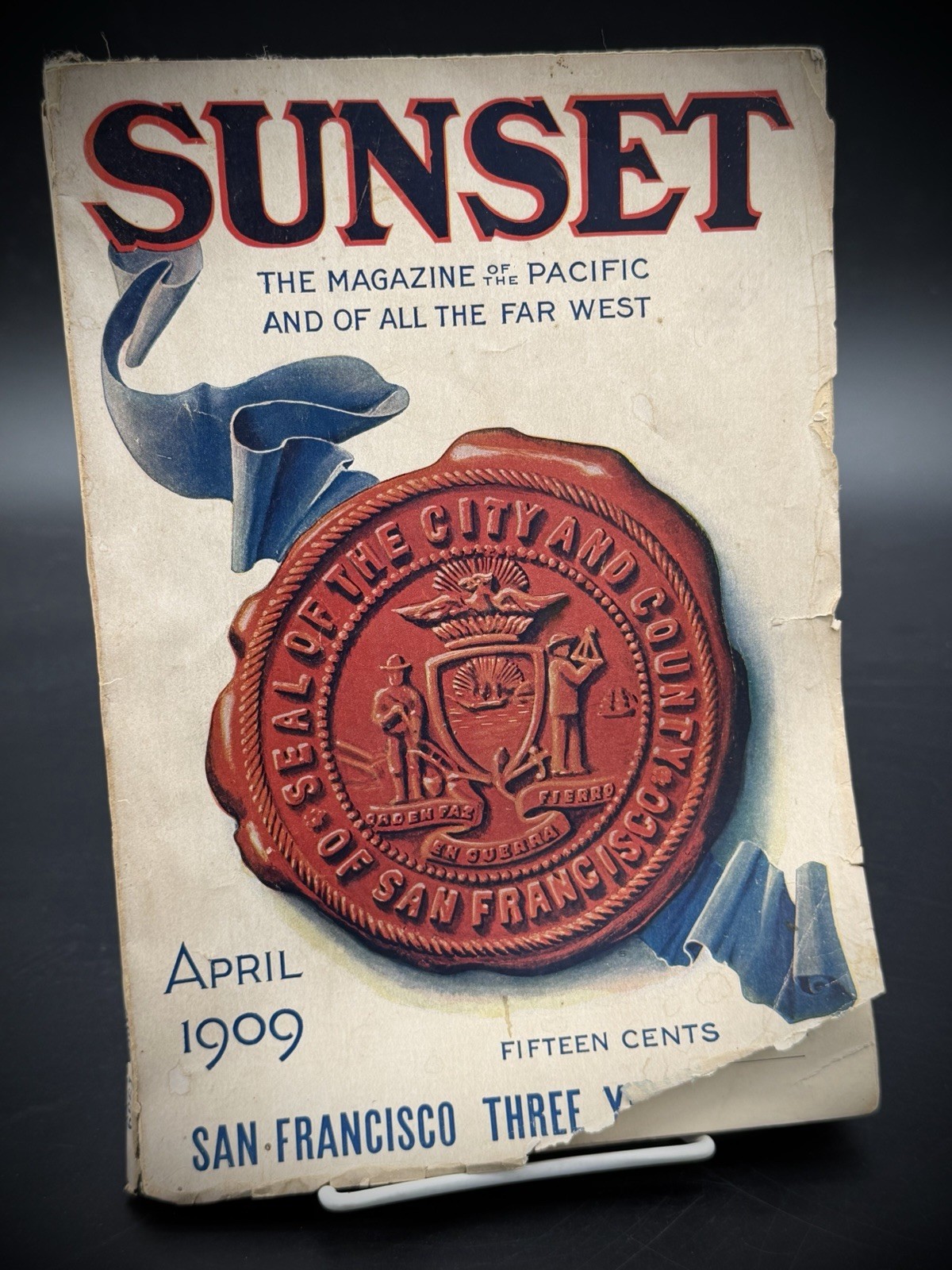 1909 Sunset Magazine April San Francisco Hotel St. Francis Railroad Steamship Ad
