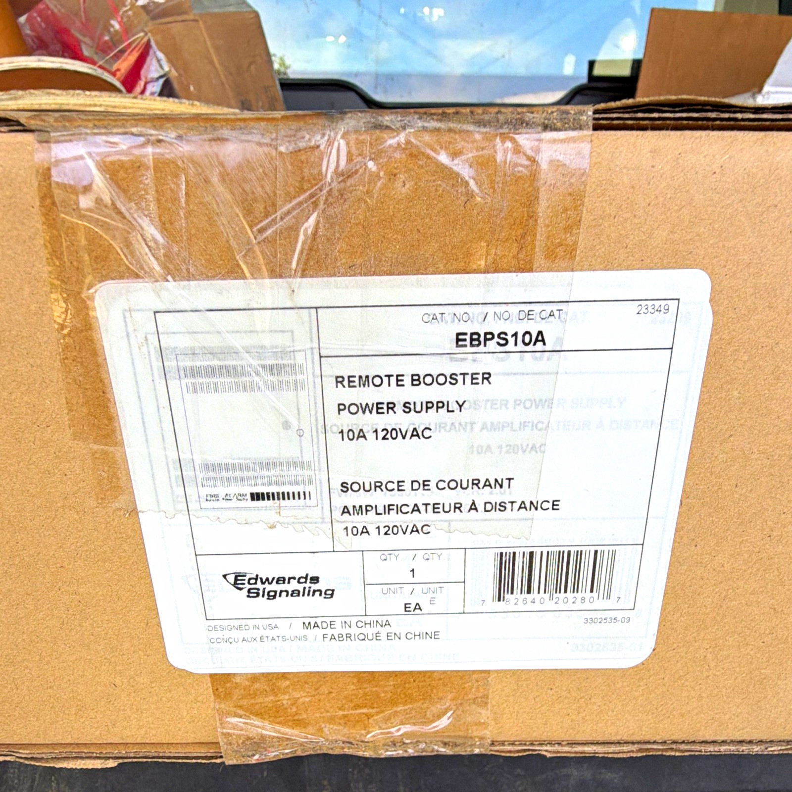 Edwards Signaling EBPS10A Remote Booster Power Supply 10A 120VAC Edwards Signaling EBPS10A Remote Booster Power Supply 10A 120VAC