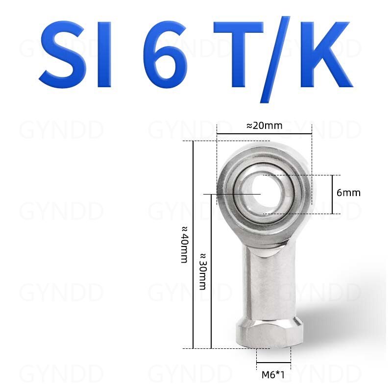 A2 Stainless Steel Rose Joint Female Rod Right/Left Thread M6 M8 M10 M12 to M36 A2 Stainless Steel Rose Joint Female Rod Right/Left Thread M6 M8 M10 M12 to M36