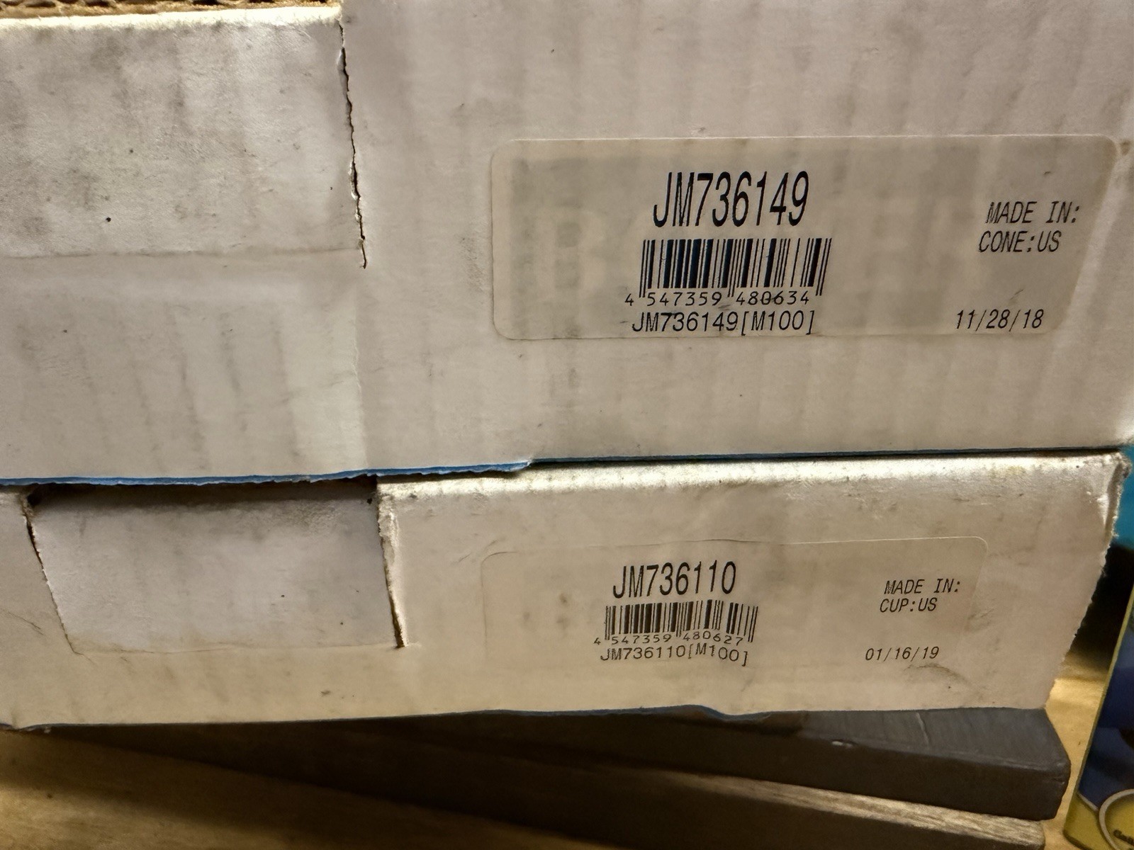 SET NTN-BOWER JM736149/JM736110 Tapered Roller Bearing E/ Cup NOS SET NTN-BOWER JM736149/JM736110 Tapered Roller Bearing E/ Cup NOS