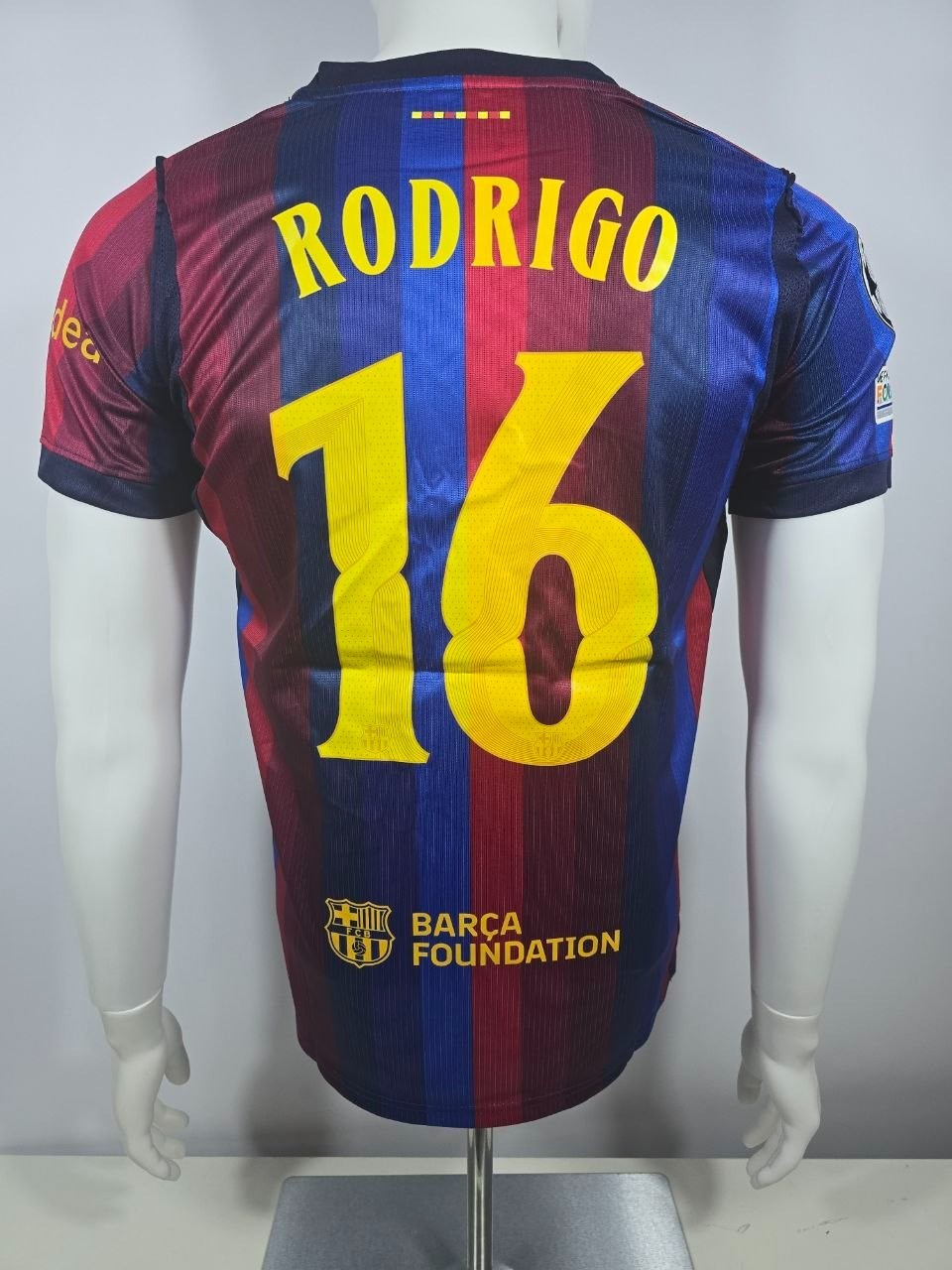 FC Barcelona Home Rodrigo #16 Fan Version Soccer Jersey Football Shirt 2026/27