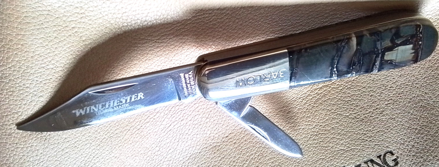 Winchester WN-29020BM BARLOW 2 Bl POCKETKNIFE 3.4\ Winchester WN-29020BM BARLOW 2 Bl POCKETKNIFE 3.4\