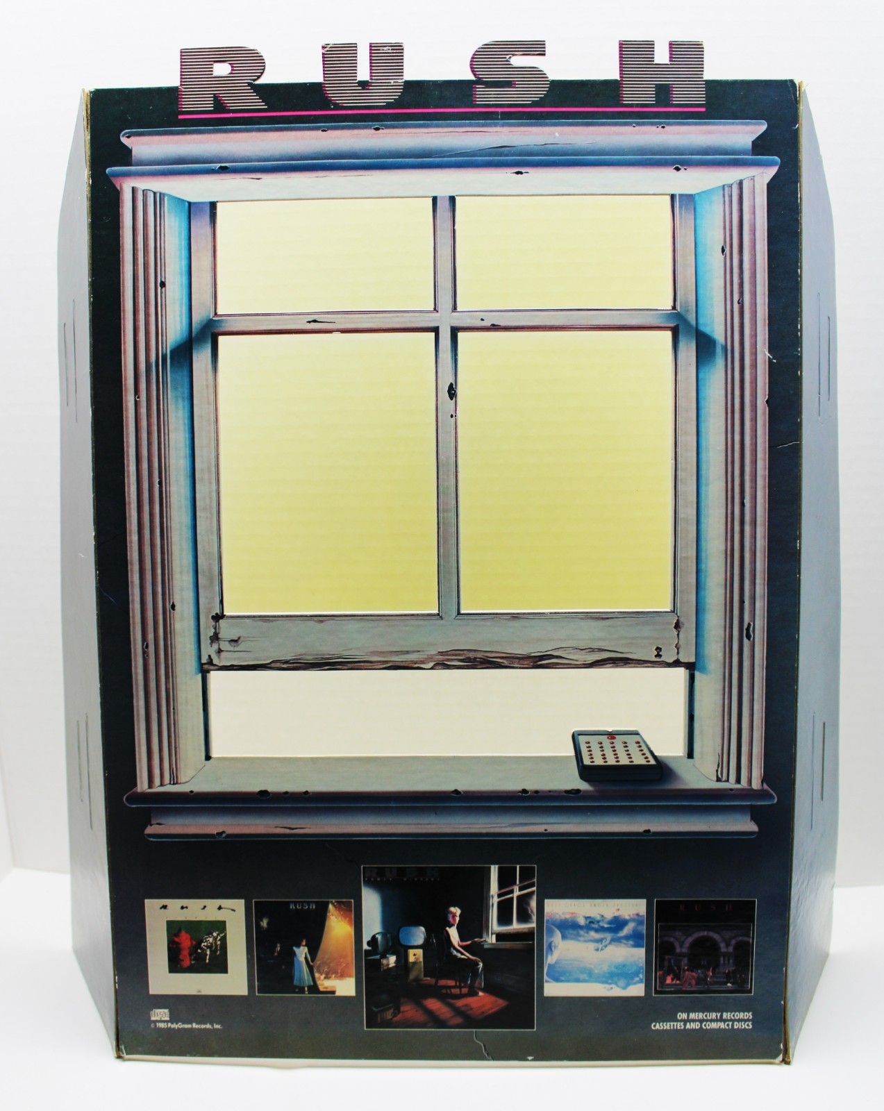Rush - Power Windows VERY RARE vintage promo cardboard standee display 1985 Rush - Power Windows VERY RARE vintage promo cardboard standee display 1985