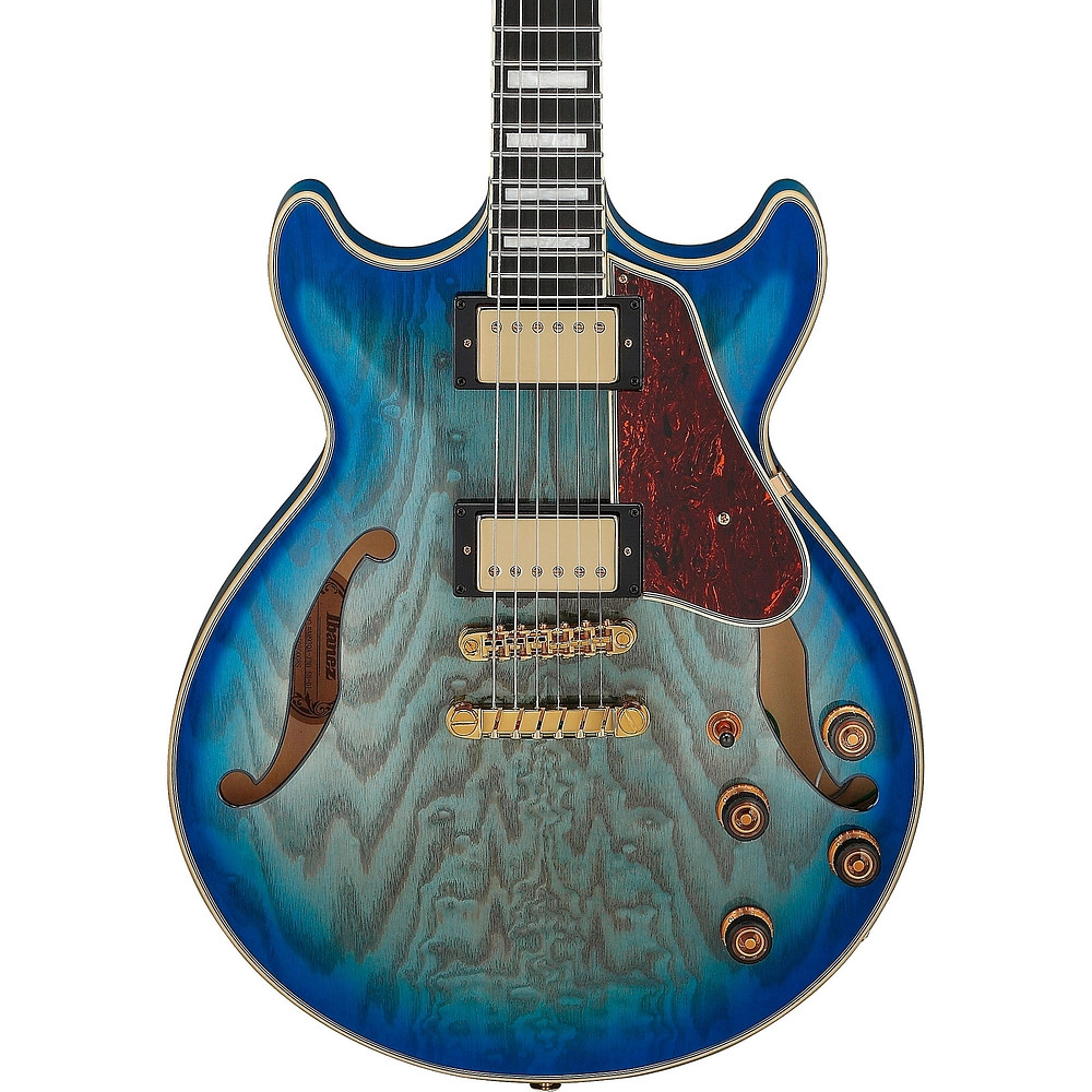 Ibanez Artcore Expressionist AM93QA SemiHollow Guitar Jet Blue Brst Refurbished