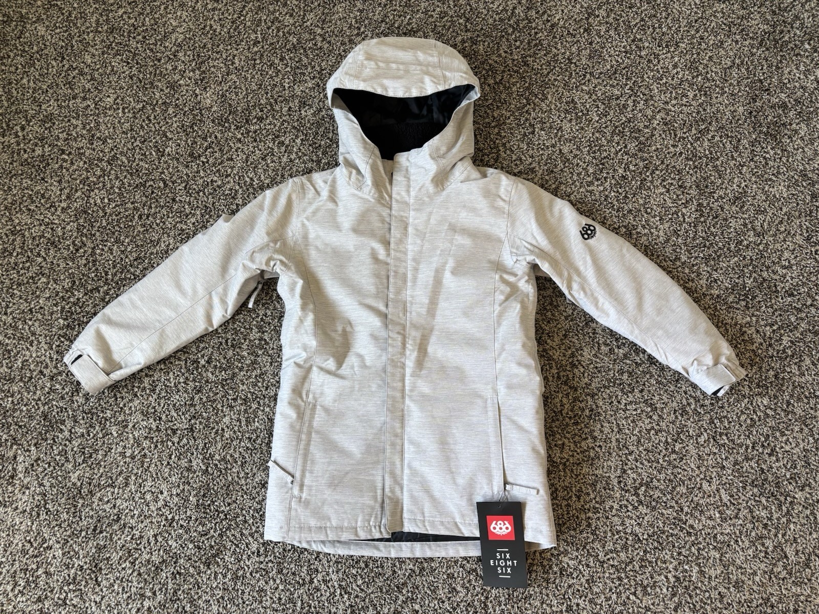 686 Girls Lily Insulated Jacket Size XL White Heather Gray KCR931E New Coat NWT 686 Girls Lily Insulated Jacket Size XL White Heather Gray KCR931E New Coat NWT