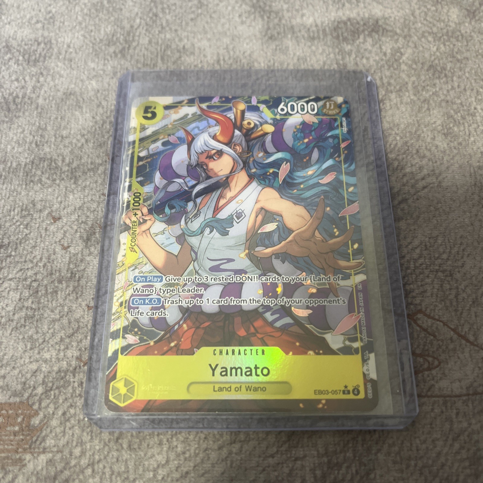 Yamato (Alternate Art) EB03-057 Extra Booster One Piece Heroines Edition Foil NM Yamato (Alternate Art) EB03-057 Extra Booster One Piece Heroines Edition Foil NM